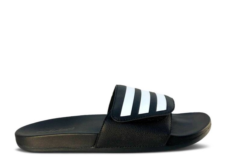 Adidas Adilette Comfort Adjustable Slide - Black White