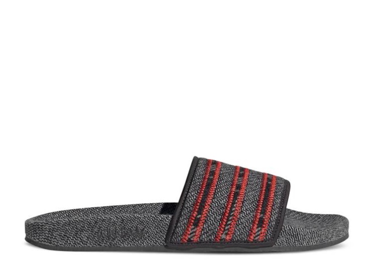 Adidas Adilette Slide - Cozy Pack Red/Supplier Colour/Grey