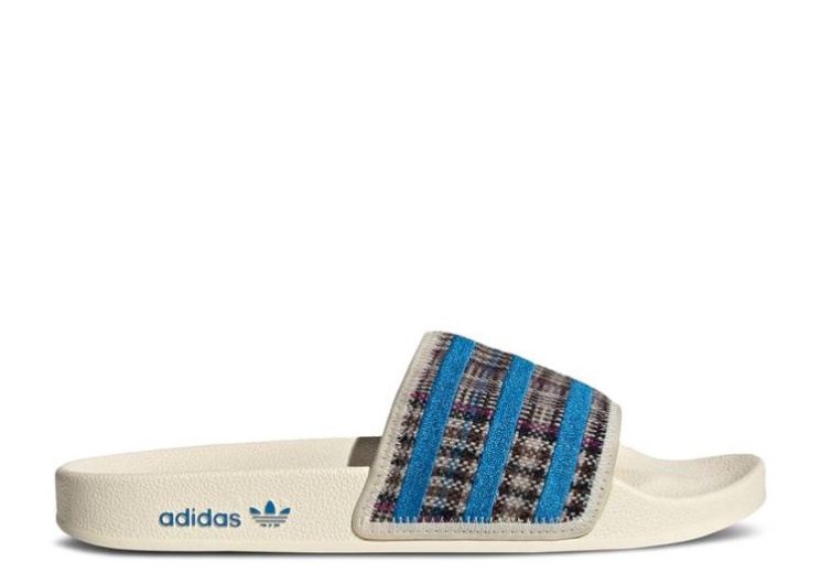 Adidas Adilette Slide - Cozy Pack White/Supplier Colour/Blue