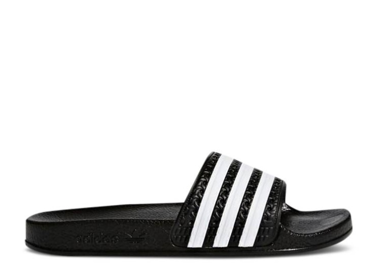 Adidas Adilette Slide J - Black White