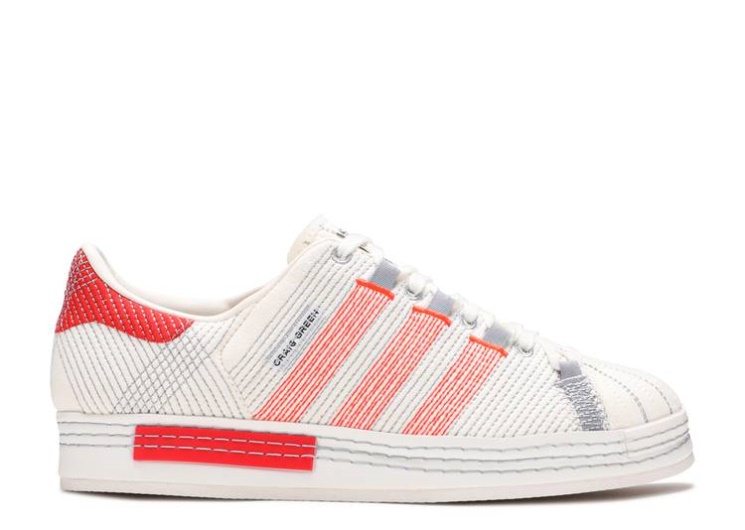 Adidas Craig Green X Superstar - Off White Bright Red