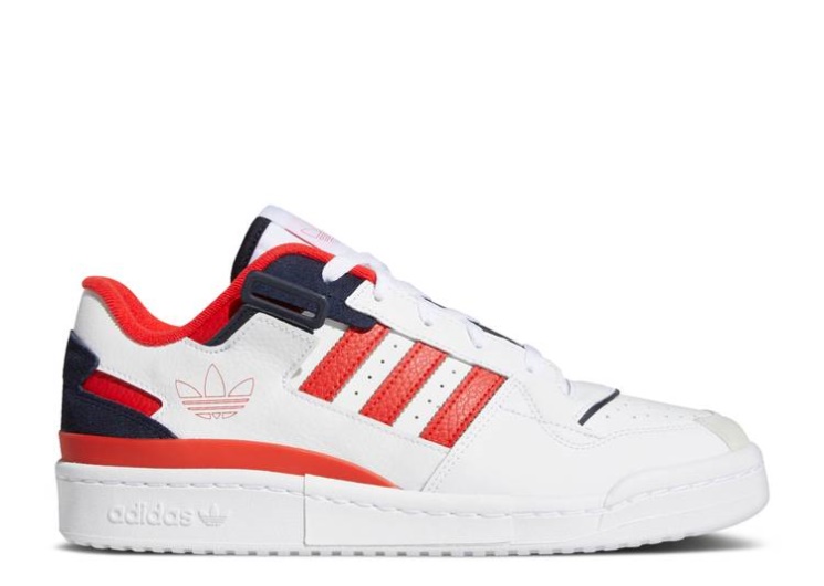 Adidas Forum Exhibit Low - Cloud White Red