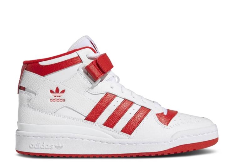 Adidas Forum Mid - White Vivid Red