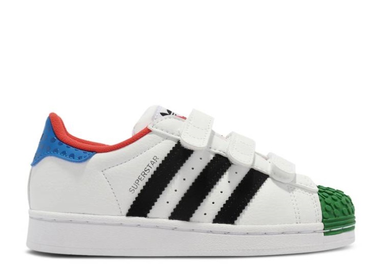 Adidas Lego X Superstar Cf J - White Yellow Green