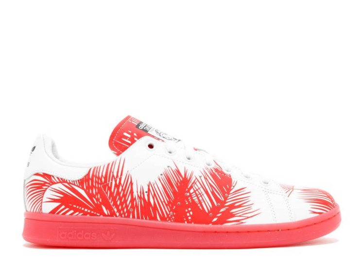 Adidas Pharrell X Bbc X Stan Smith - Palm Tree Pack Ft White/Red