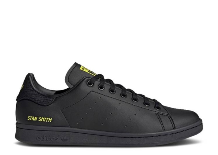 Adidas Stan Smith - Black Semi Solar Yellow