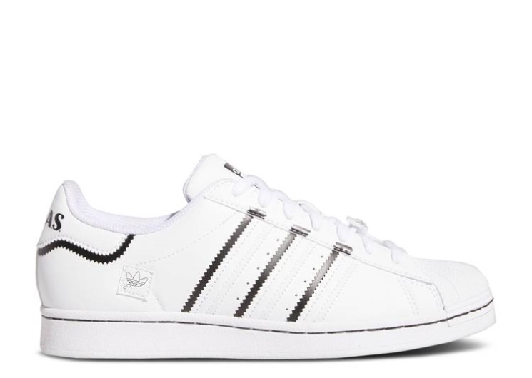 Adidas Superstar White/Core Black/Blue Bird