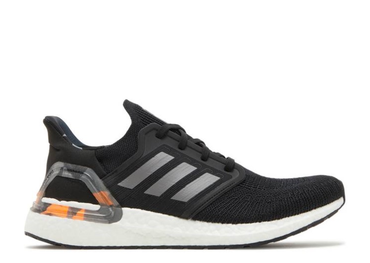Adidas Ultraboost 20 - Black Signal Orange Camo