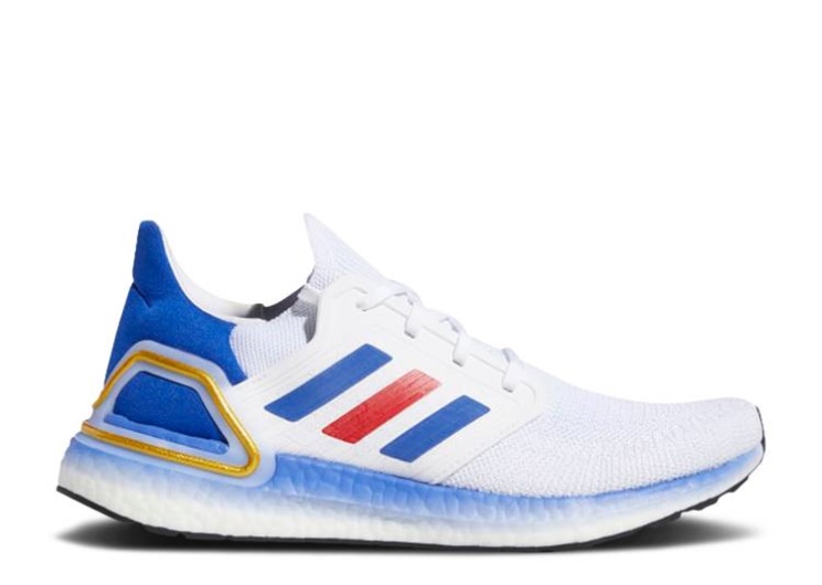 Adidas Ultraboost 20 - Usa White/Royal Blue/Scarlet