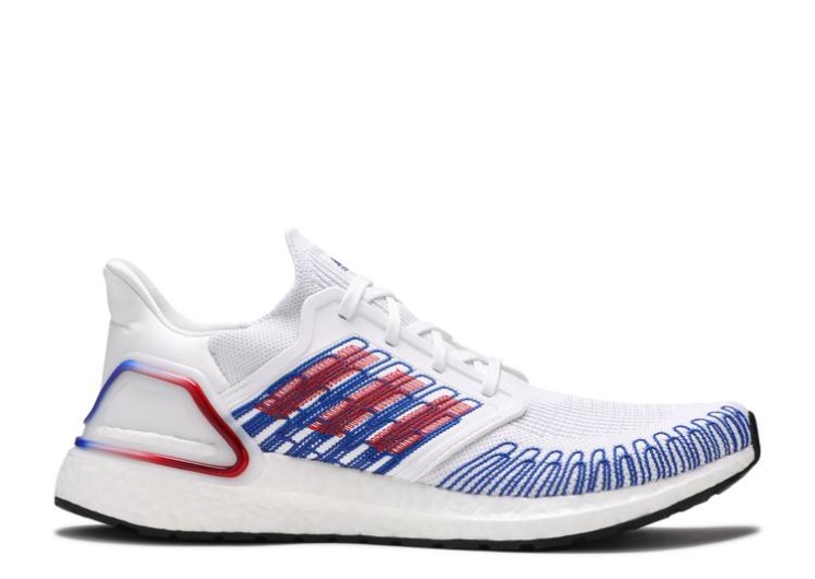 Adidas Ultraboost 20 - Usa White/Scarlet/Royal Blue