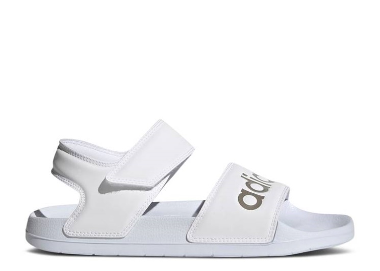 Adidas Wmns Adilette Sandal - White Champagne Metallic
