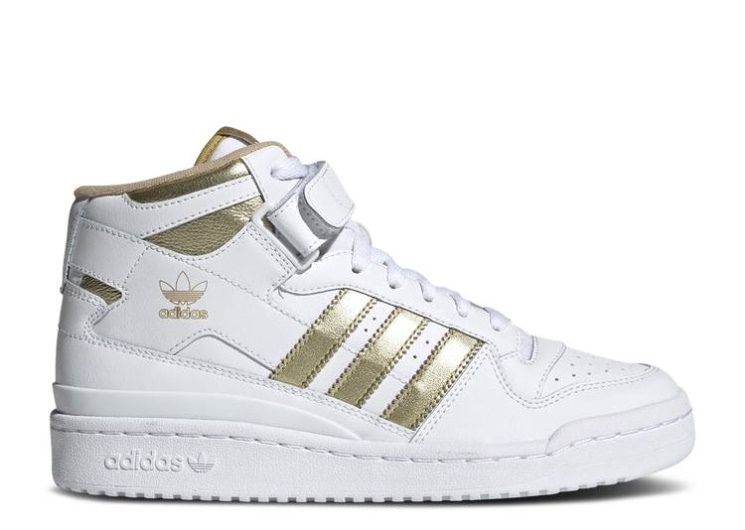 Adidas Wmns Forum Mid - White Matte Gold