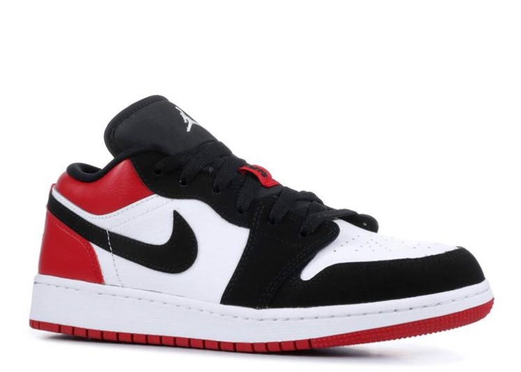 Air Jordan 1 Low Gs - Black Toe