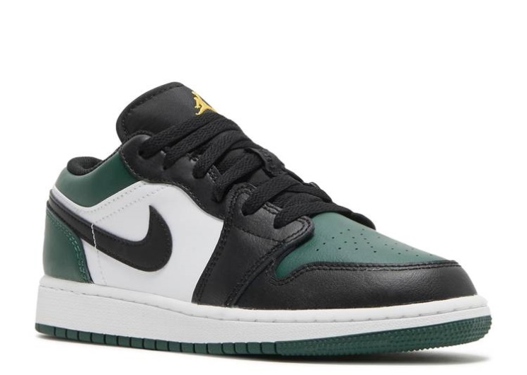 Air Jordan 1 Low Gs - Green Toe