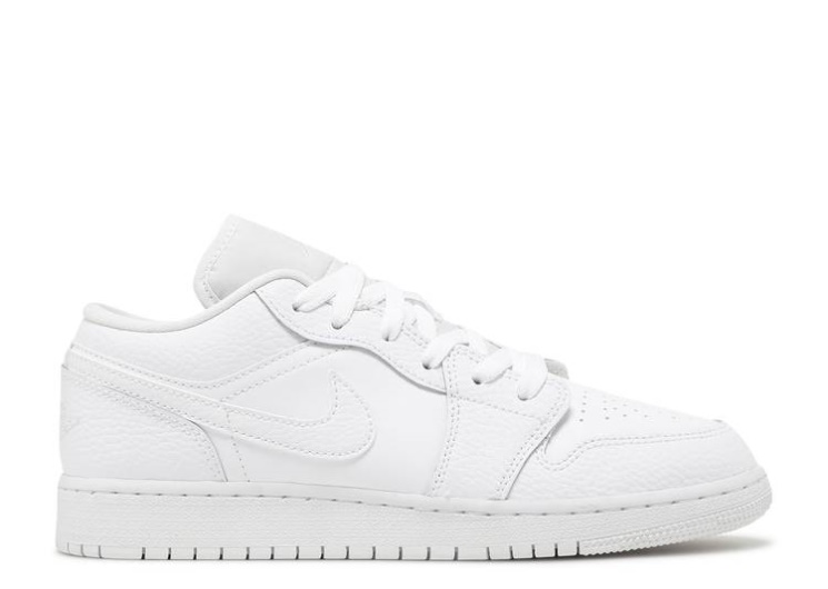 Air Jordan 1 Low Gs - Triple White