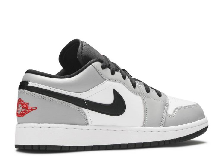 Air Jordan 1 Low Gs Grey/Gym Red/White