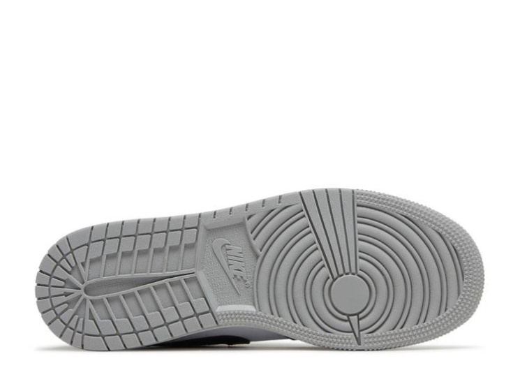 Air Jordan 1 Low Gs Light Smoke Grey/Black/White