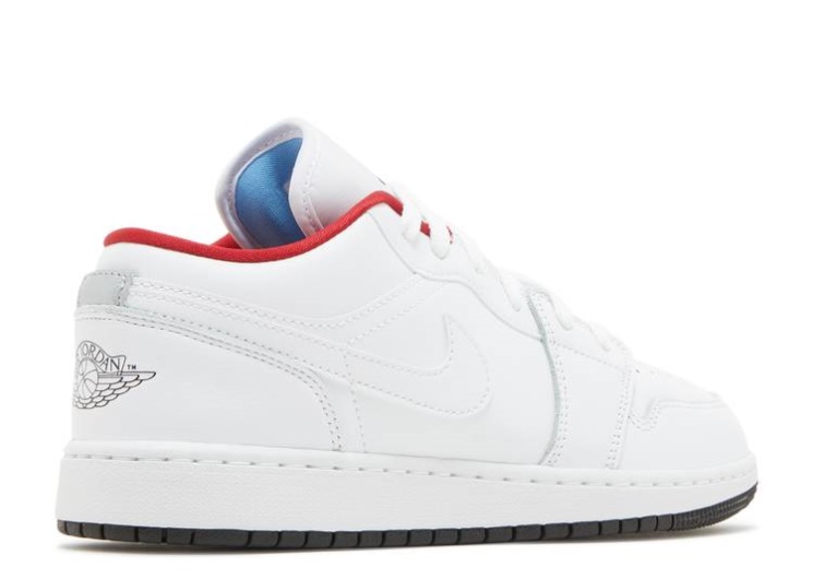 Air Jordan 1 Low Gs White/Gym Red/Blue/Black