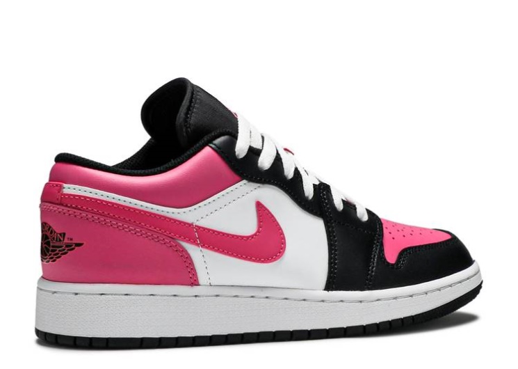 Air Jordan 1 Low Gs White/Pink Sicle/Black