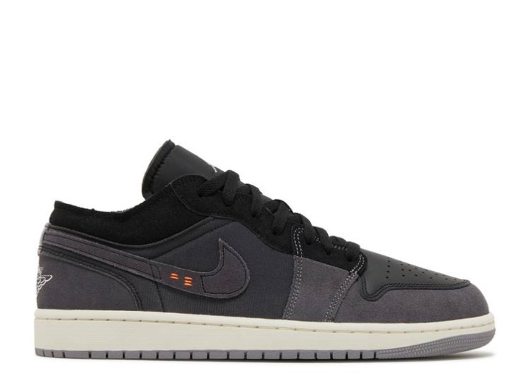 Air Jordan 1 Low Se Craft - Inside Out Black/Grey/Graphite