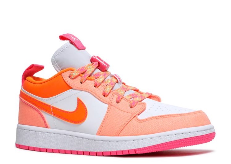 Air Jordan 1 Low Utility Gs - Crimson Pulse