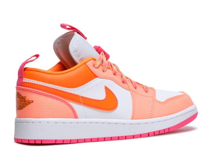 Air Jordan 1 Low Utility Gs - Crimson Pulse