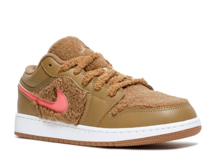 Air Jordan 1 Low Utility Gs - Teddy Bear