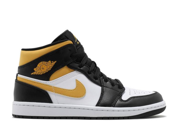 Air Jordan 1 Mid - Black University Gold