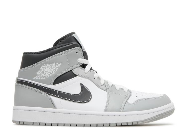 Air Jordan 1 Mid - Light Smoke Grey
