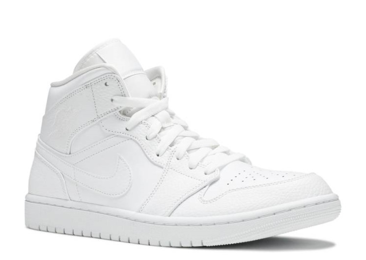 Air Jordan 1 Mid - Triple White