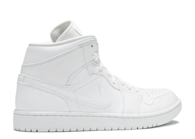 Air Jordan 1 Mid - Triple White
