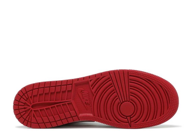 Air Jordan 1 Mid Gs - Black Gym Red