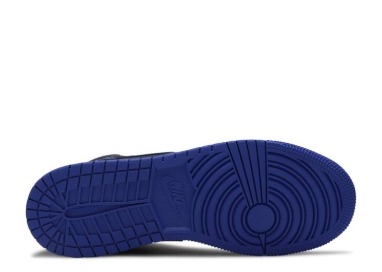 Air Jordan 1 Mid Gs - Black Hyper Royal