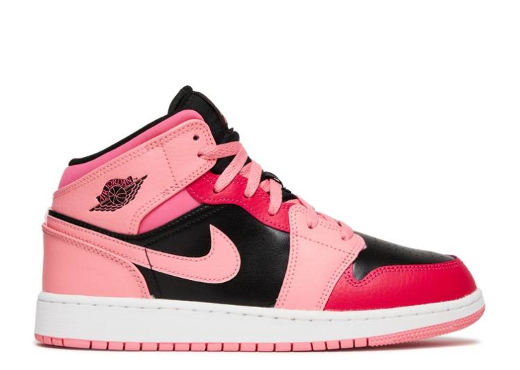 Air Jordan 1 Mid Gs - Coral Chalk