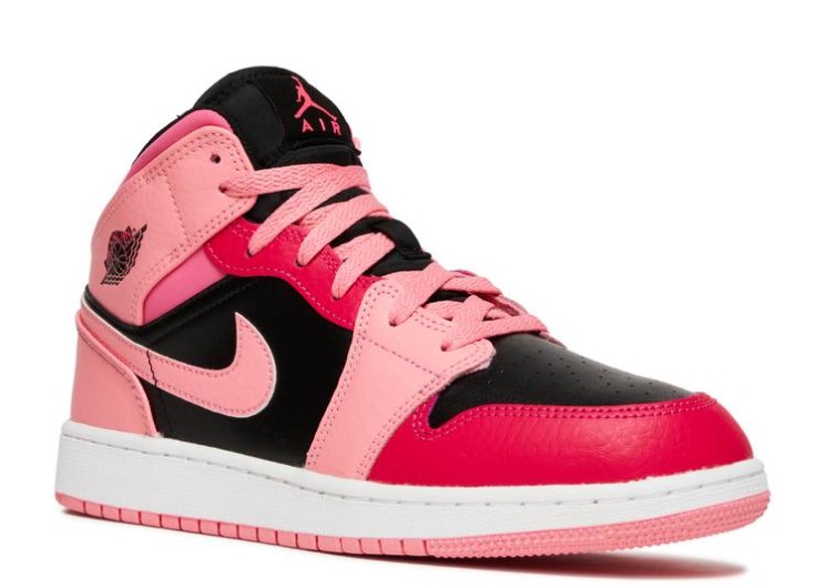 Air Jordan 1 Mid Gs - Coral Chalk