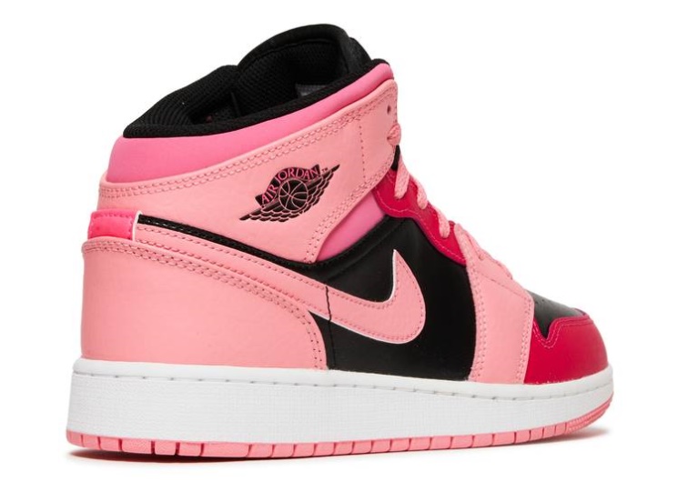 Air Jordan 1 Mid Gs - Coral Chalk
