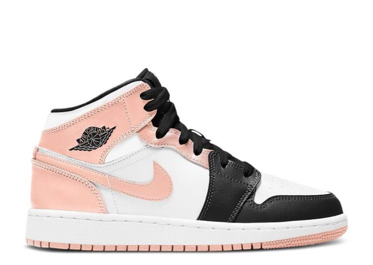 Air Jordan 1 Mid Gs - Crimson Tint
