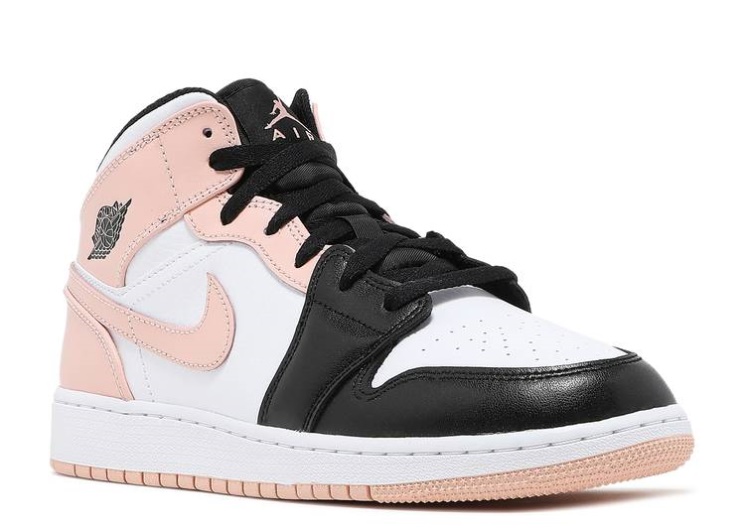 Air Jordan 1 Mid Gs - Crimson Tint