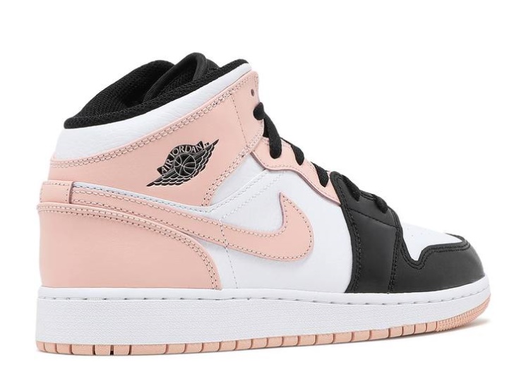 Air Jordan 1 Mid Gs - Crimson Tint