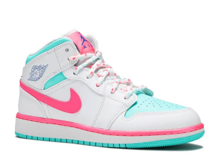 Air Jordan 1 Mid Gs - Digital Pink