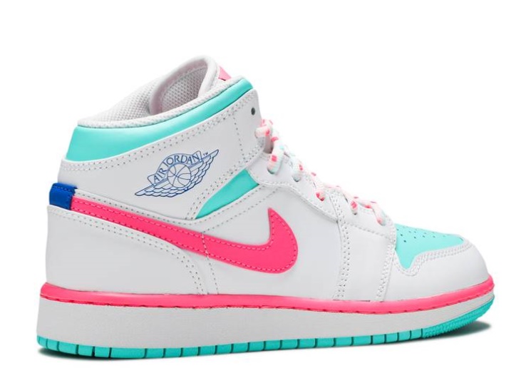 Air Jordan 1 Mid Gs - Digital Pink