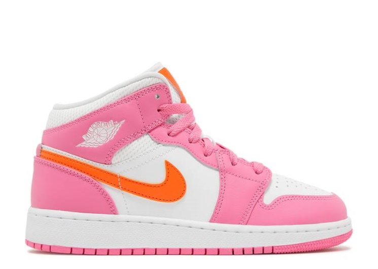 Air Jordan 1 Mid Gs - Pinksicle Orange