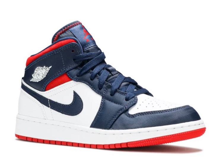 Air Jordan 1 Mid Gs - Usa Olympic