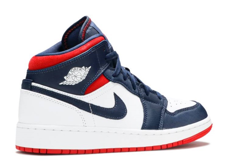 Air Jordan 1 Mid Gs - Usa Olympic