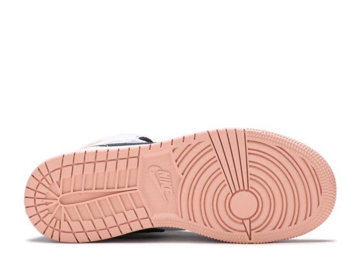 Air Jordan 1 Mid Gs - White Arctic Orange