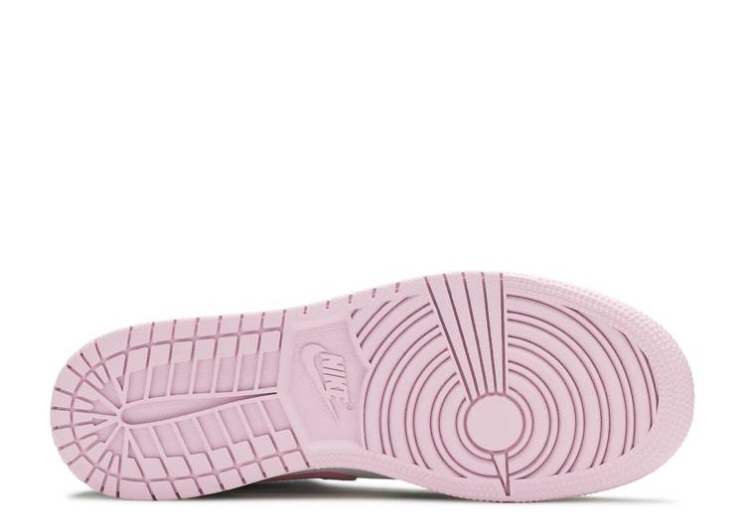 Air Jordan 1 Mid Gs - White Light Arctic Pink