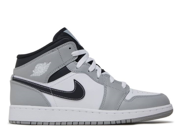 Air Jordan 1 Mid Gs Smoke Grey/White/Anthracite