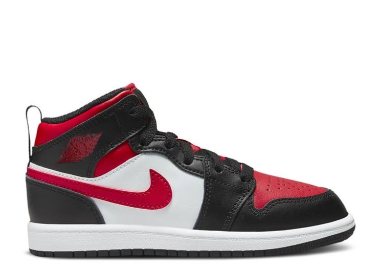 Air Jordan 1 Mid Ps - Black Fire Red