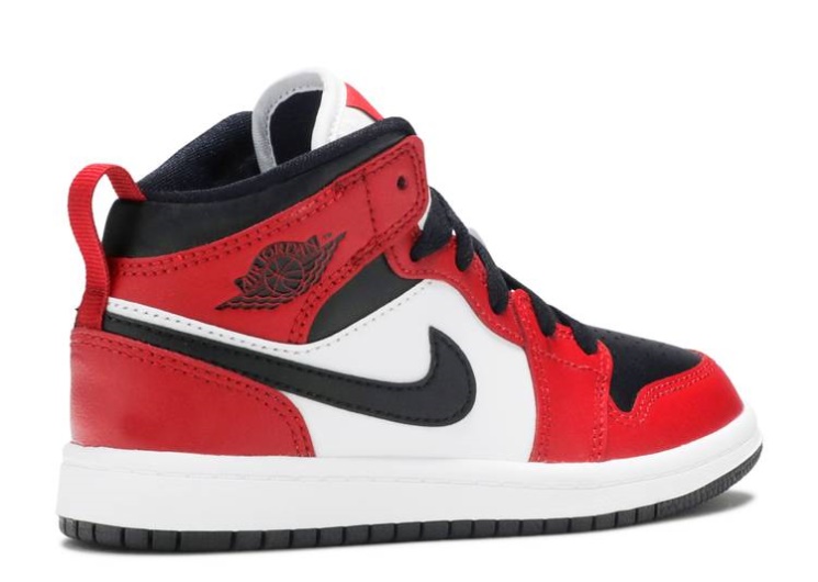 Air Jordan 1 Mid Ps - Chicago Black Toe