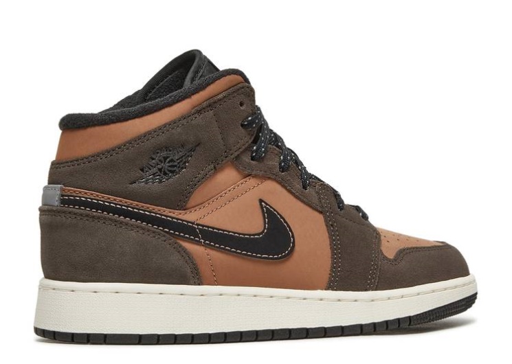 Air Jordan 1 Mid Se Gs - Earth Tone